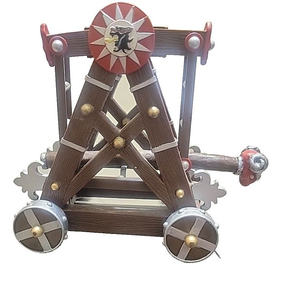 2003 Papo Red Dragon Battering Ram Medieval Mythical Figure Moving Toy Retired - Picture 2 of 5